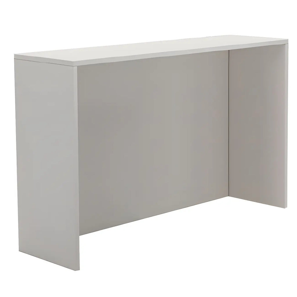 Table de bar longue rectangulaire blanche en bois pour salon