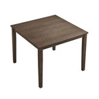 Ensemble Table et Chaises de Salle à Manger Carrée en Bois, Table à Manger Décontractée avec 4 Chaises de Salle à Manger Rembourrées pour Coin Repas de Cuisine