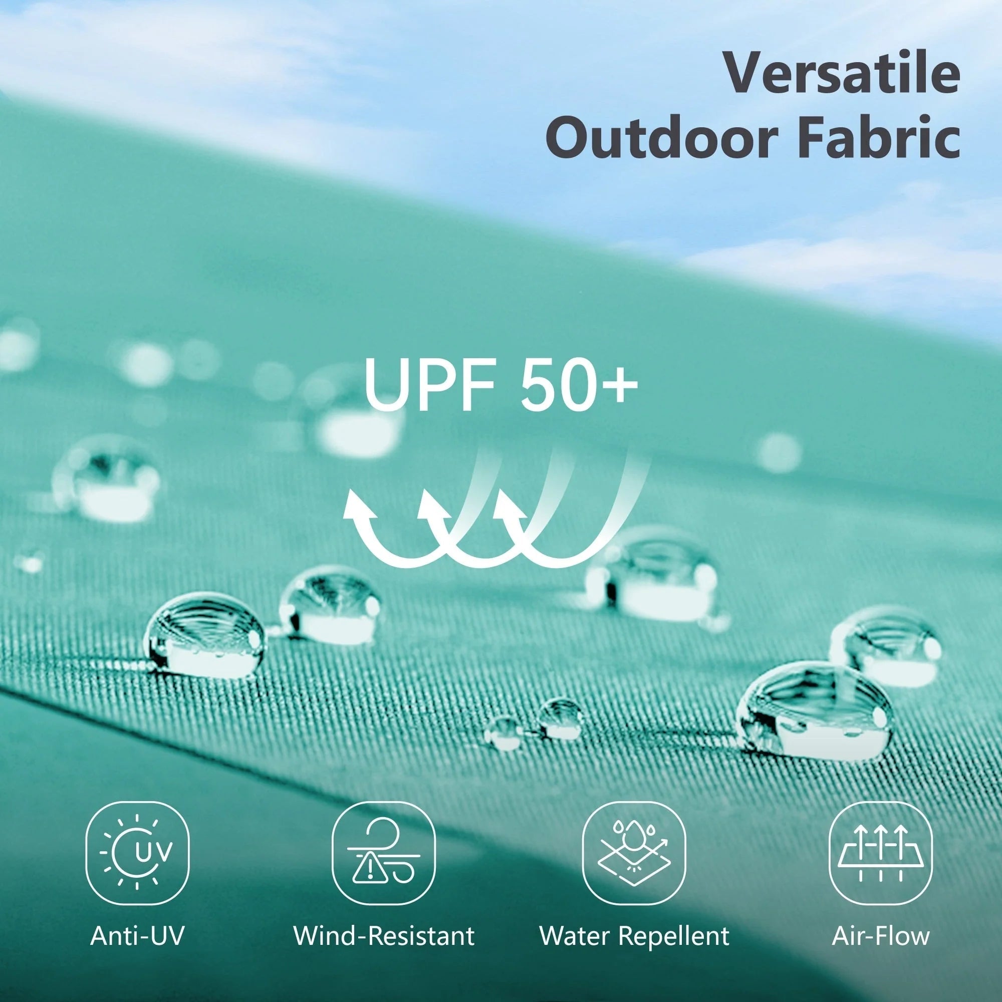 MAISON ARTS Grand Parasol Double Face de 4,5 m avec Base Incluse pour Patio