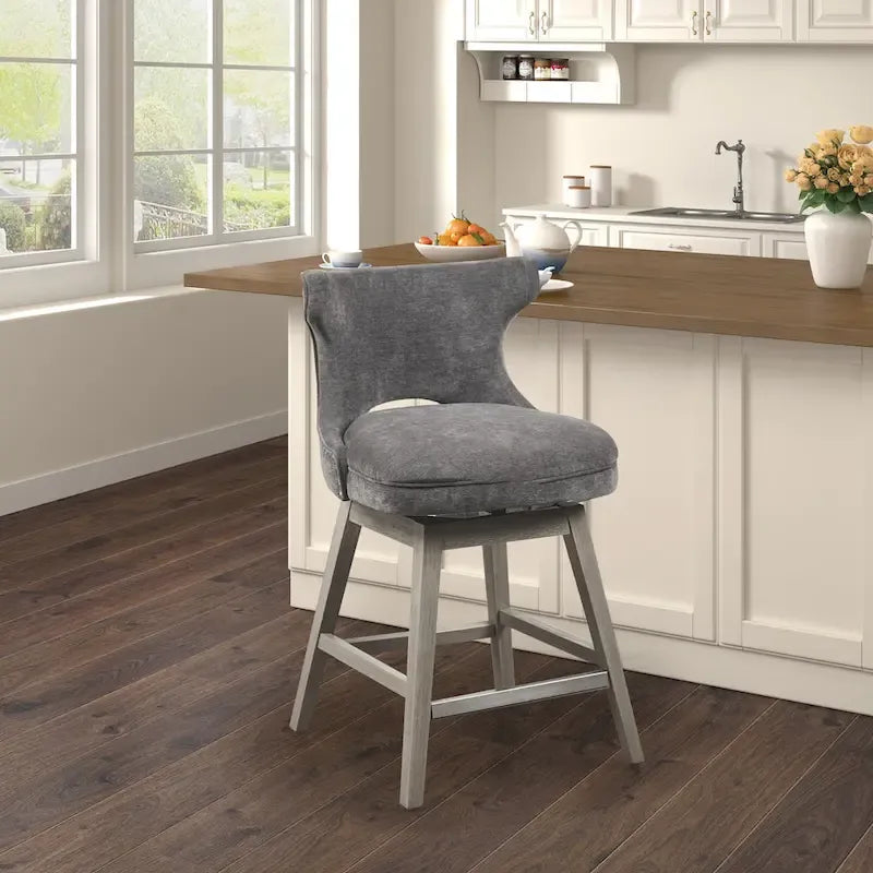 Tabouret de comptoir pivotant à 360 degrés Janet de Madison Park