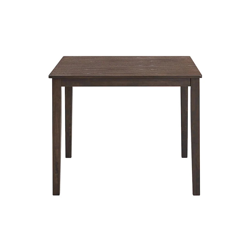 Ensemble Table et Chaises de Salle à Manger Carrée en Bois, Table à Manger Décontractée avec 4 Chaises de Salle à Manger Rembourrées pour Coin Repas de Cuisine