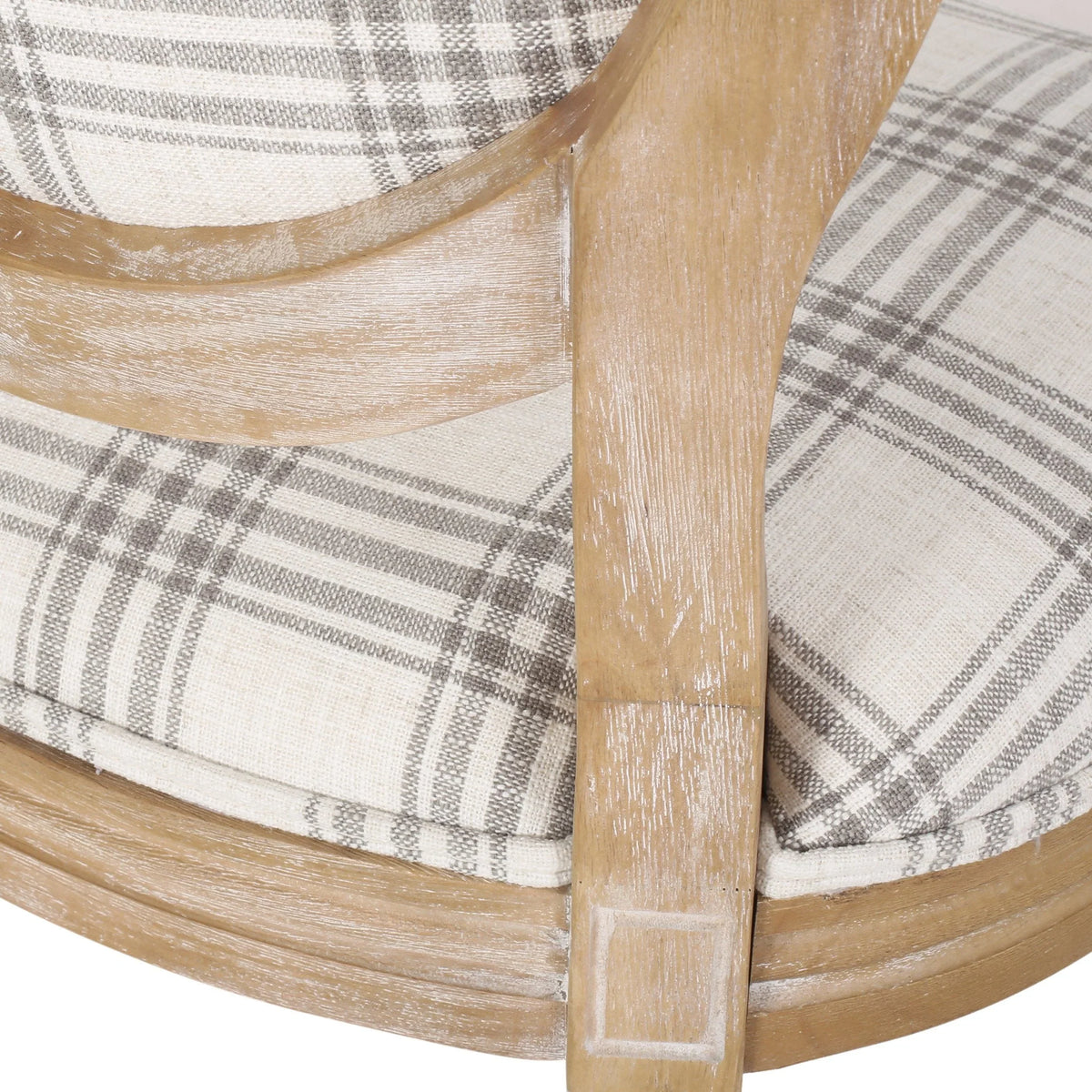 Chaises de salle à manger en tissu de style campagnard français - NH419413