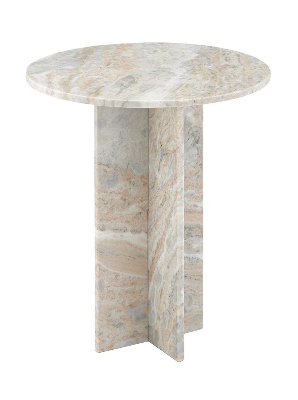 Table d'appoint Hartley - Dessus en pierre