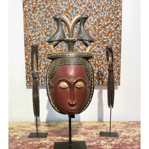Masque Baoulé objet de collection africain DZ Galerie d’art à Nice décoration