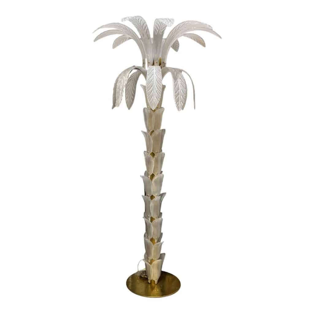 Lampadaire palmier en verre de Murano